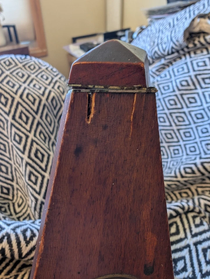 Caja de madera vintage cuerda metrónomos ver descripción Foto 4 de 4