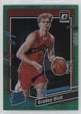 2023-24 Panini Donruss Optic Rated Rookie Green Hyper Prizm Gradey Dick #212 n0c
