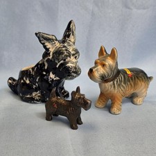 Vintage Scottish Terrier Figurine Lot Planter Scottie Dogs Occupied Japan