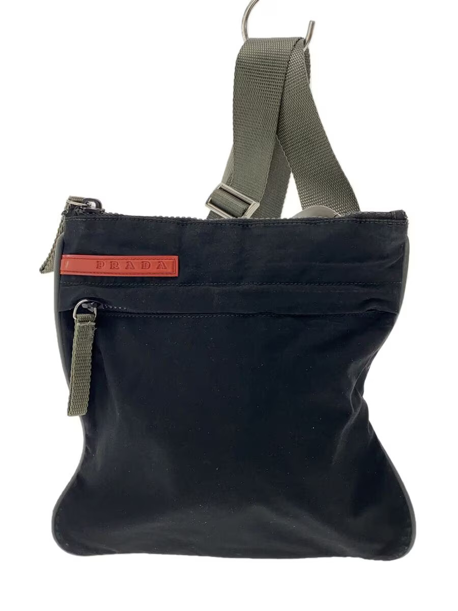 PRADA Black Nylon Shoulder Bag Imported From Japan