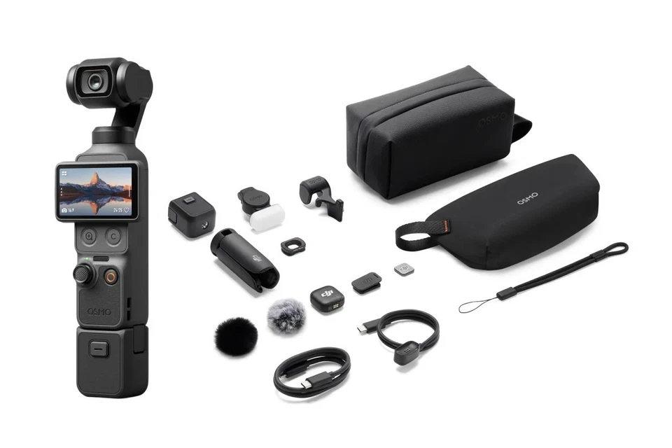 DJI Osmo Pocket 4 Creator Combo, Black, Video Cameras, Cameras & Drones
