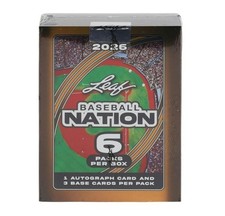 2026 LEAF BASEBALL NATION HOBBY BOX - BRAND NEW - FAST FREE SHIPPING 🔥🔥🔥