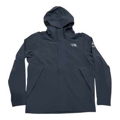 The North Face Jacket Men's XL Black Apex Flex Rain Jacket Full Zip Seam Sealed