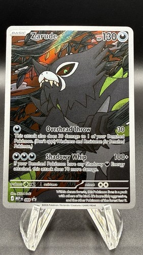 Pokemon TCG Zarude 088 NM Mega Evolution Black Star Promo Full Art Holo