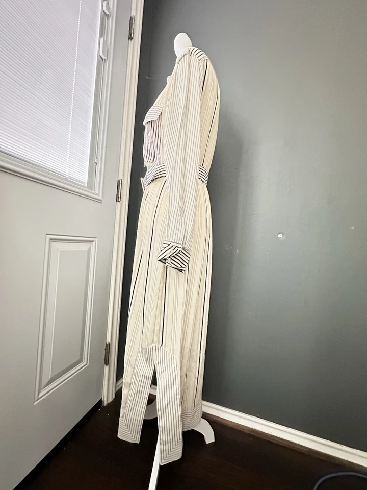 Vestido longo de seda Zimmermann com cinto midi tamanho 1 - Imagem 3 de 4