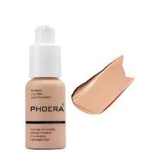 PHOERA Foundation,Full Coverage Flawless Soft Matte 24 HR Oil Control Waterpr...