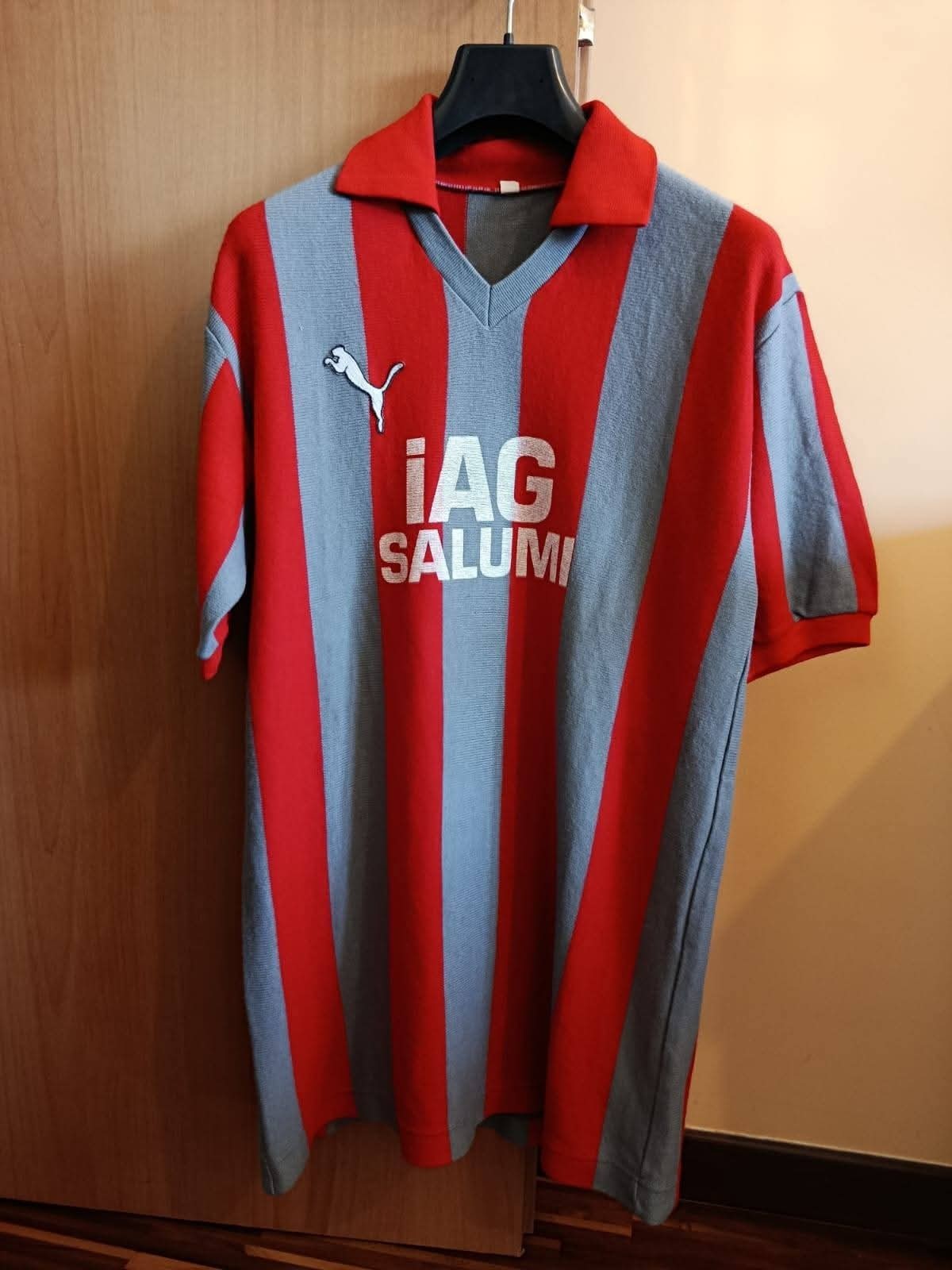 Maglia calcio #4 matchworn CREMONESE 1985/1986 vintage jersey lanetta shirt Puma