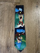 Tasmanian Devil Taz Tie Golf Warner Brothers Looney Tunes Cartoon