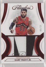 2021-22 Panini Flawless Patch Ruby 5/15 Gary Trent Jr #PT-GTJ Patch 3d3