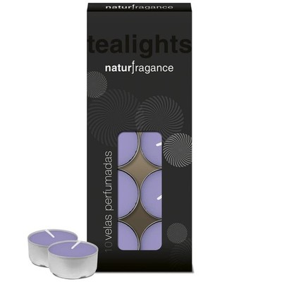 Tealights Duftnote Lavendel, natürlicher Duft, Blumenprodukte, 10 Stück, idea...