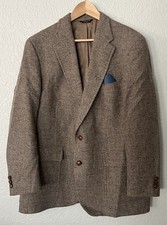 Palm Beach for Karoll's Tweed Wool Blazer Sport Jacket Coat Size 44L Neutral