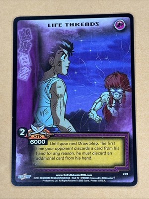 2003 Yu Yu Hakusho Life Threads V4/4 Ghost Files Promo Card
