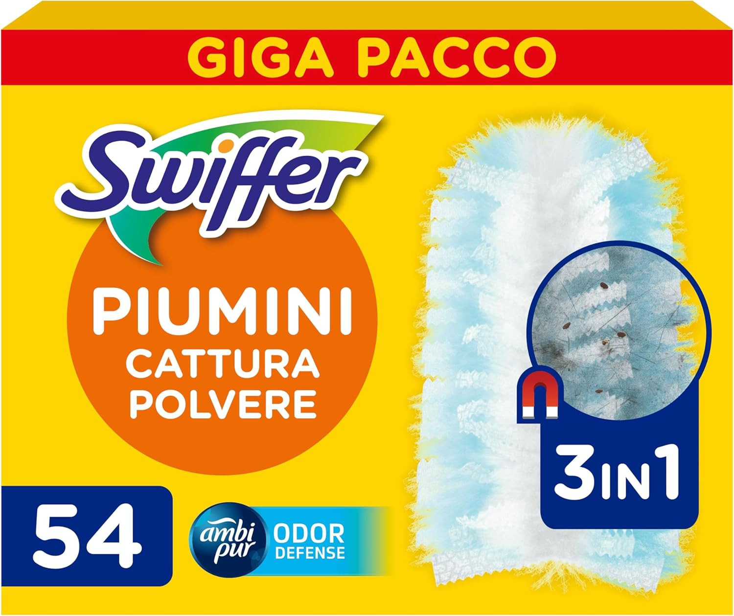 Duster Piumini Cattura Polvere 54 Pezzi - Scorta Giga per Pulizia Casa