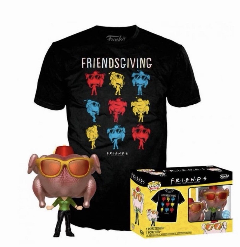 Funko Pop! & Tee: Friends Monica W/Turkey (Metallic Special Edition) #706 Small