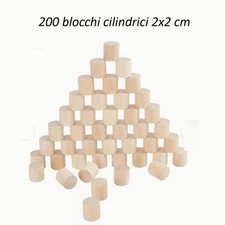 200 cilindri in legno diorama accessori presepe creazione paesaggi e costruzione