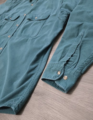 Vintage FieldMaster Shirt Mens XL Green Flannel Button Down Made in USA - Picture 4 of 9