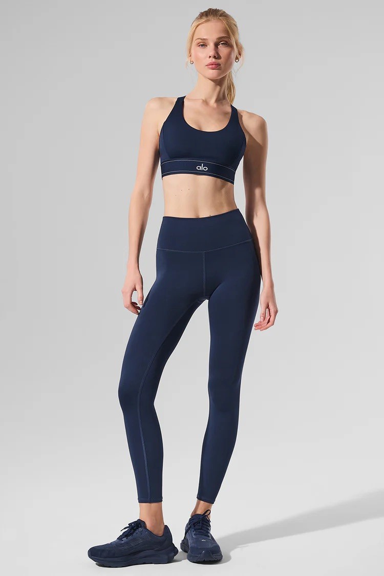 alo ヨガパンツ ネイビー　XS ALO: 7/8 High-Waist Airlift Legging- Navy; Size S (Brand NEW) | eBay