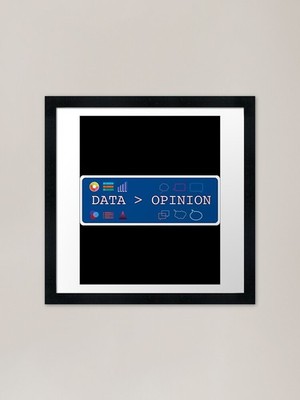 Data Science Shirt - Statistics Dat Framed Wall Art Poster Canvas Print Picture
