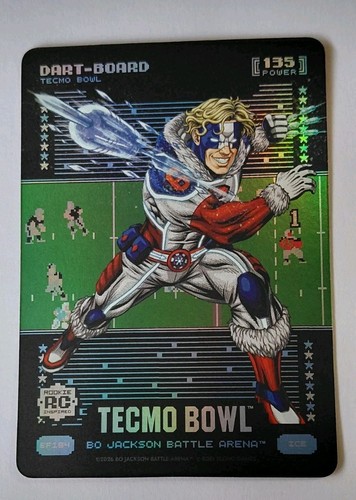 2026 Bo Jackson Battle Arena Tecmo Bowl Dart Board BF184 Jaxson Dart BF ICE