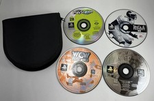 PS1 Game Lot WCW vs World  Nitro NCAA Football 99 Play Station Magazine w/ CASE