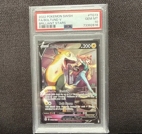 Pokémon TCG Boltund V Trainer Gallery TG13/TG30 Brilliant Stars PSA 10 Gem Mint