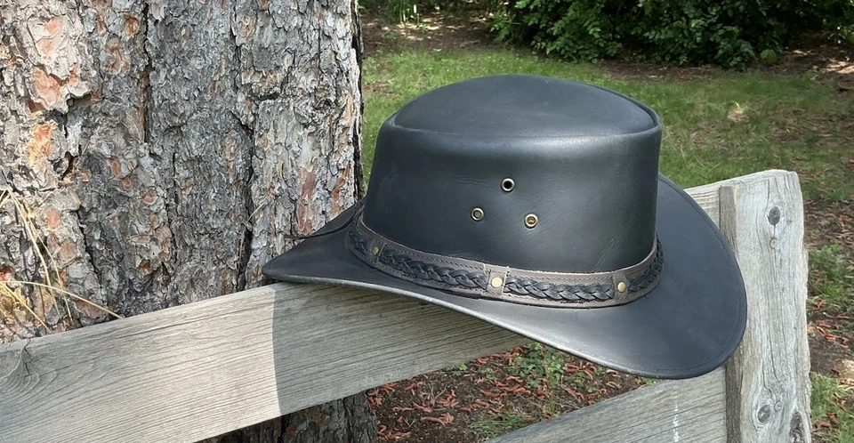 Sombrero Western Outback Trading Company® Wagga Wagga negro para hombre 1367-negro Foto 2 de 4