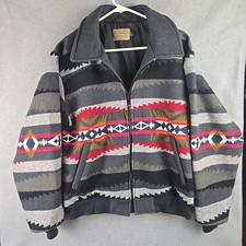 Pendleton Jacket High Grade Western Wear Native Wool Vintage Vtg Medium