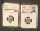 1943 D Steel Penny Lot MS64