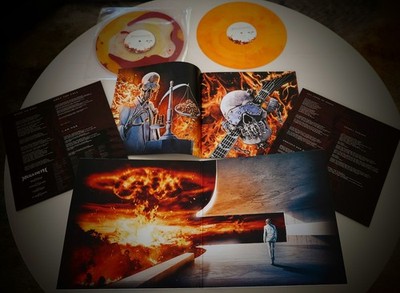MEGADETH - SELF-TITLED - ORANGE RED - MAGMA LIQUID FILLED 2xLP Brand New