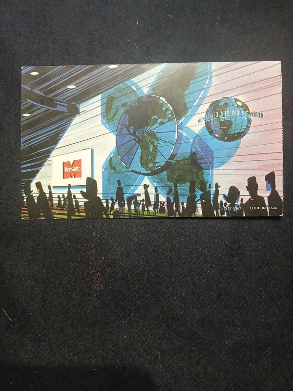 Vintage Postcard The World Clock 