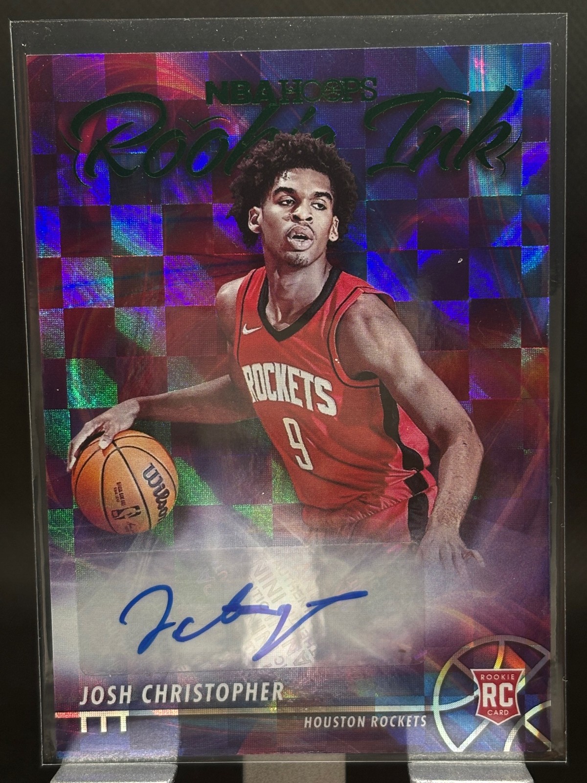2021-22 Hoops #RI-JC Josh Christopher Rookie Ink