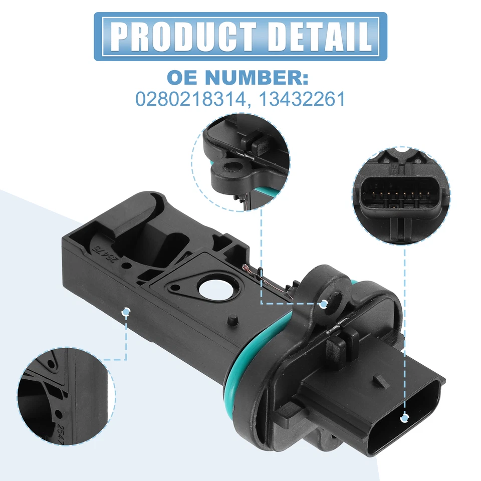 0280218314 Medidor de sensor de flujo de aire de masa para automóvil Sensor MAF Reemplazo de flujo de aire para OPEL Foto 4 de 4