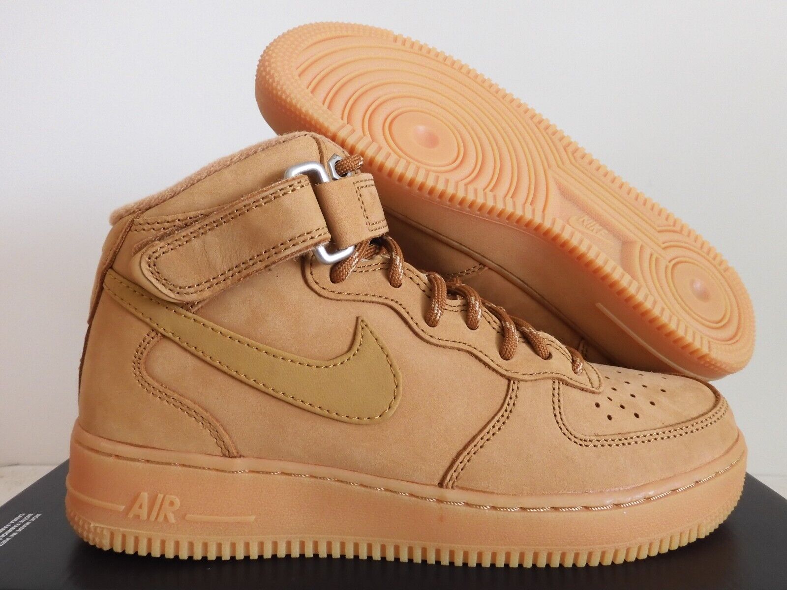 Raar Contract Technologie MENS NIKE AIR FORCE 1 MID 07 WB &#034;FLAX WHEAT&#034; FLAX-WHEAT-GUM SZ 7  [DJ9158-200] | eBay