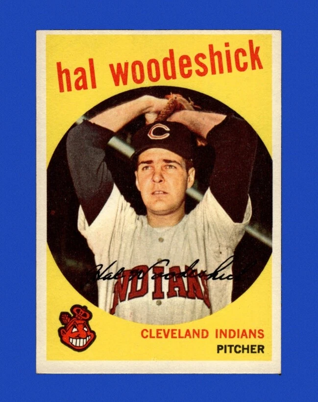 1959 Topps Set-Break #106 Hal Woodeshick EX-EXMINT *GMCARDS*