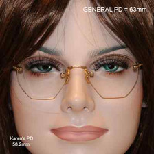 C.O.C. Rimless 12K Gold Fill True Antique Eyeglasses Case