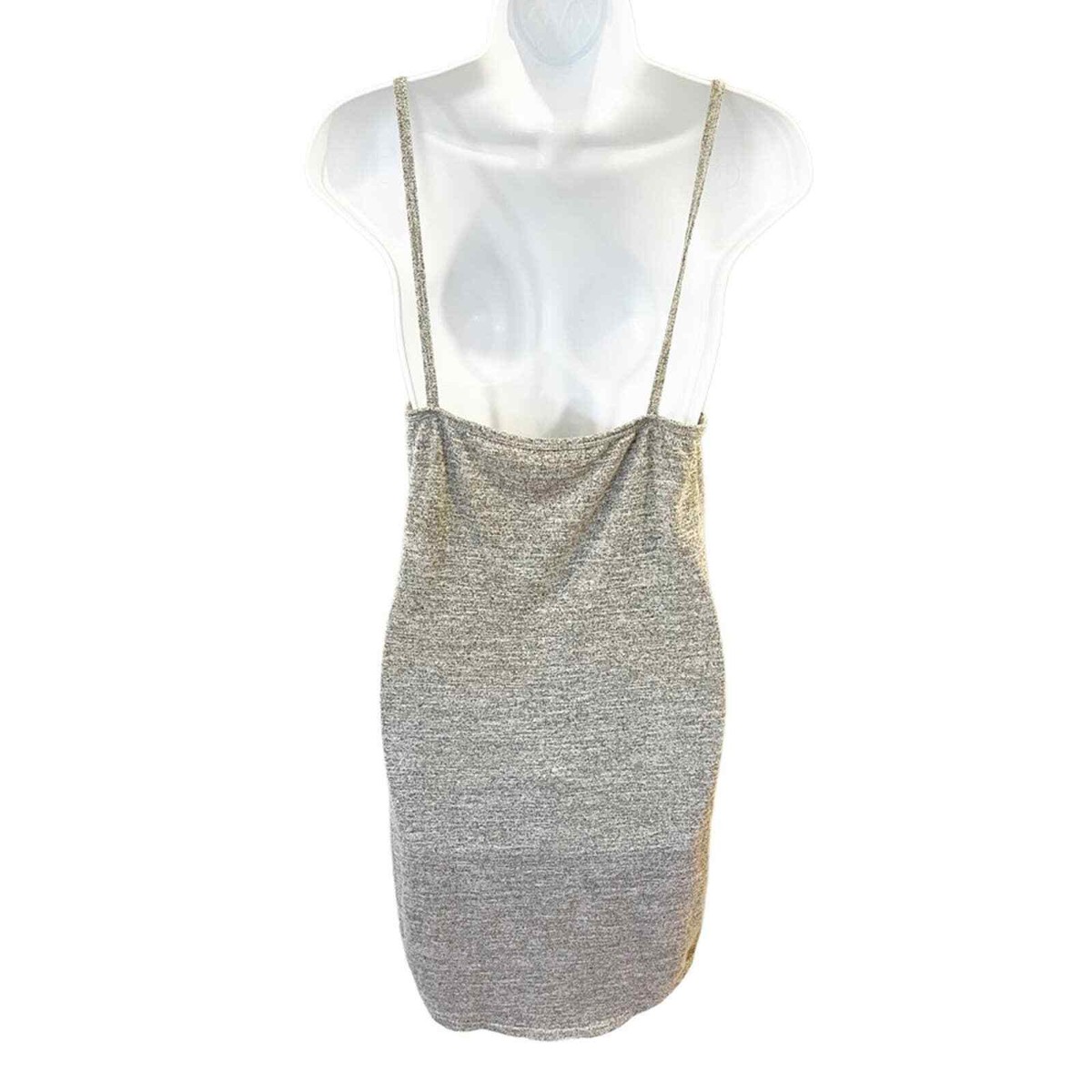 Aritzia Golden by TNA Mini Sweater Dress Spaghetti Strap Size Large
