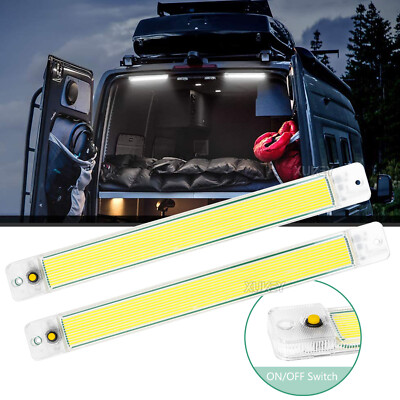 2X Wohnwagen Deckenleuchten 12V-24V mit Schalter 10W Wandlampen Innenraumleuchte