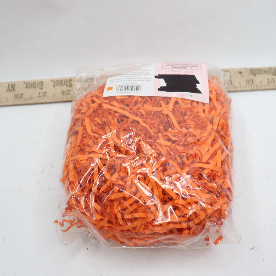 Relleno de cesta triturada Lucky Star en todos los tamaños papel arrugado naranja 15 OZ Foto 4 de 4