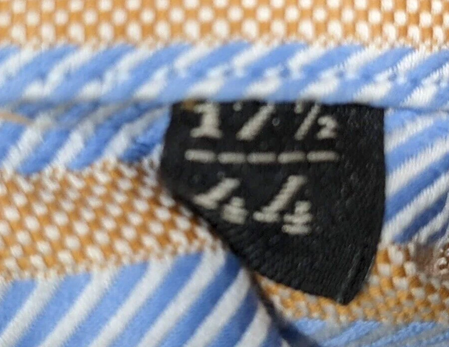 Camisa de Vestir Corneliani ID Collection Algodón Rayas Para Hombre 17.5 44 Hecha en Italia Foto 3 de 4