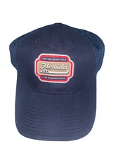 American Needle Florida Hat Cap Strap Back Men Blue Mesh Adjustable Logo