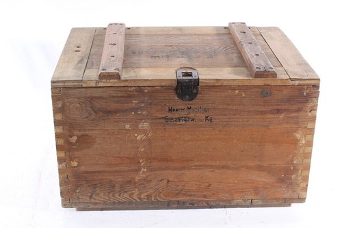 Old Wooden Box Ignition 45 Ammunition Box Material Box WK2 Wehrmacht Vintage - Picture 10 of 12