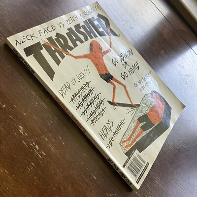 Vintage Thrasher Magazine 295 July 2005 Neckface Vs Ramondetta Art