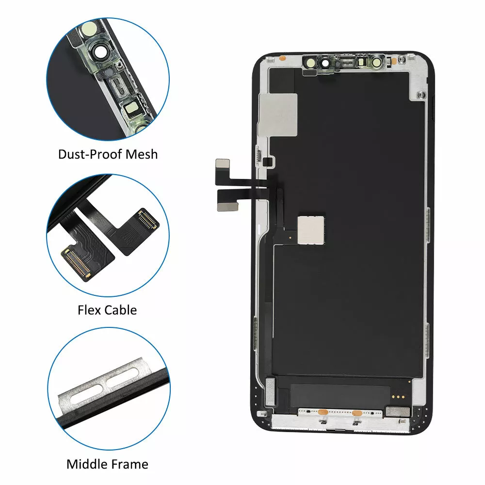 For iPhone 11 LCD Display For Original Mobile Phone Screen Digitizer For  iPhone 11 Pro Max LCD For iPhone X Assembly With Tools