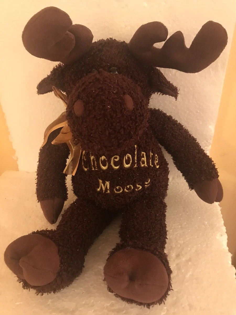 Chocolate moose stuffed animal deals