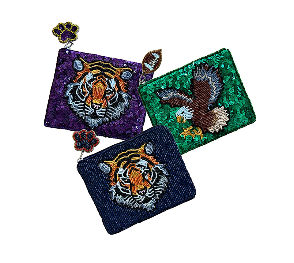 Monedero Lily Posh Tiger, Tigres, Philadelphia Eagles, Alabama Crimson Tide Foto 2 de 2