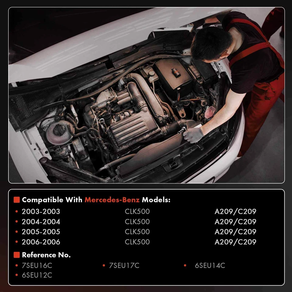 Válvula de control del compresor de aire acondicionado para Mercedes-Benz CLK500 2003-2006 A209 C209 5,0 L Foto 2 de 4