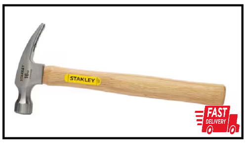 16 oz. Smooth Rip Claw Hammer with Wood Handle, Hand Tools Steel Head hammer - Picture 2 of 2