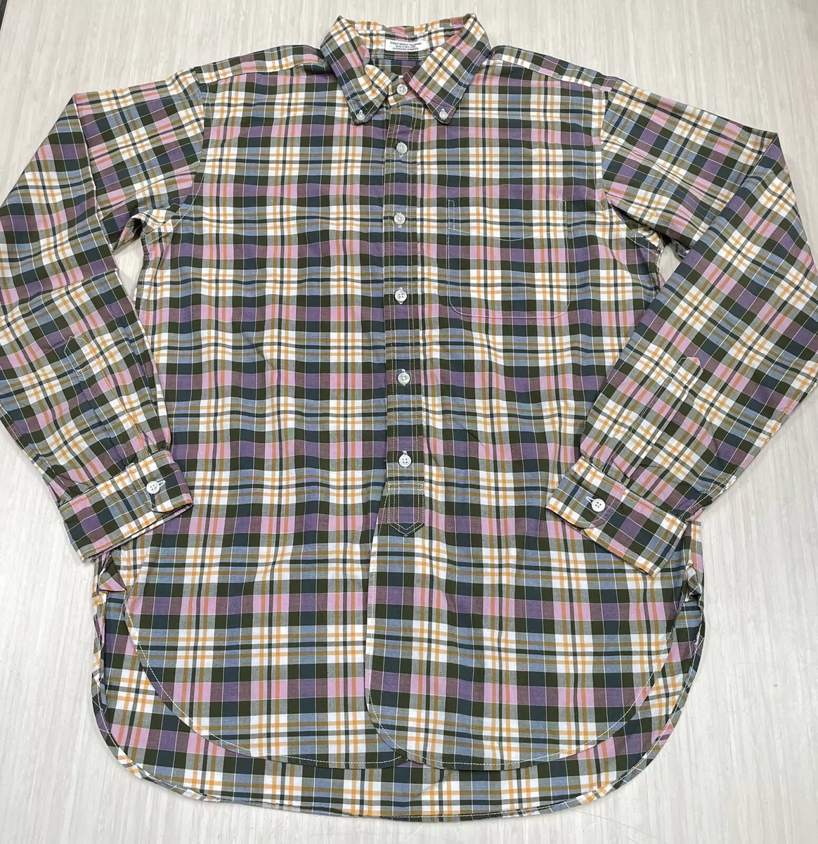 Engineered Garments Single Needle Plaid 19th Century BD Shirt size