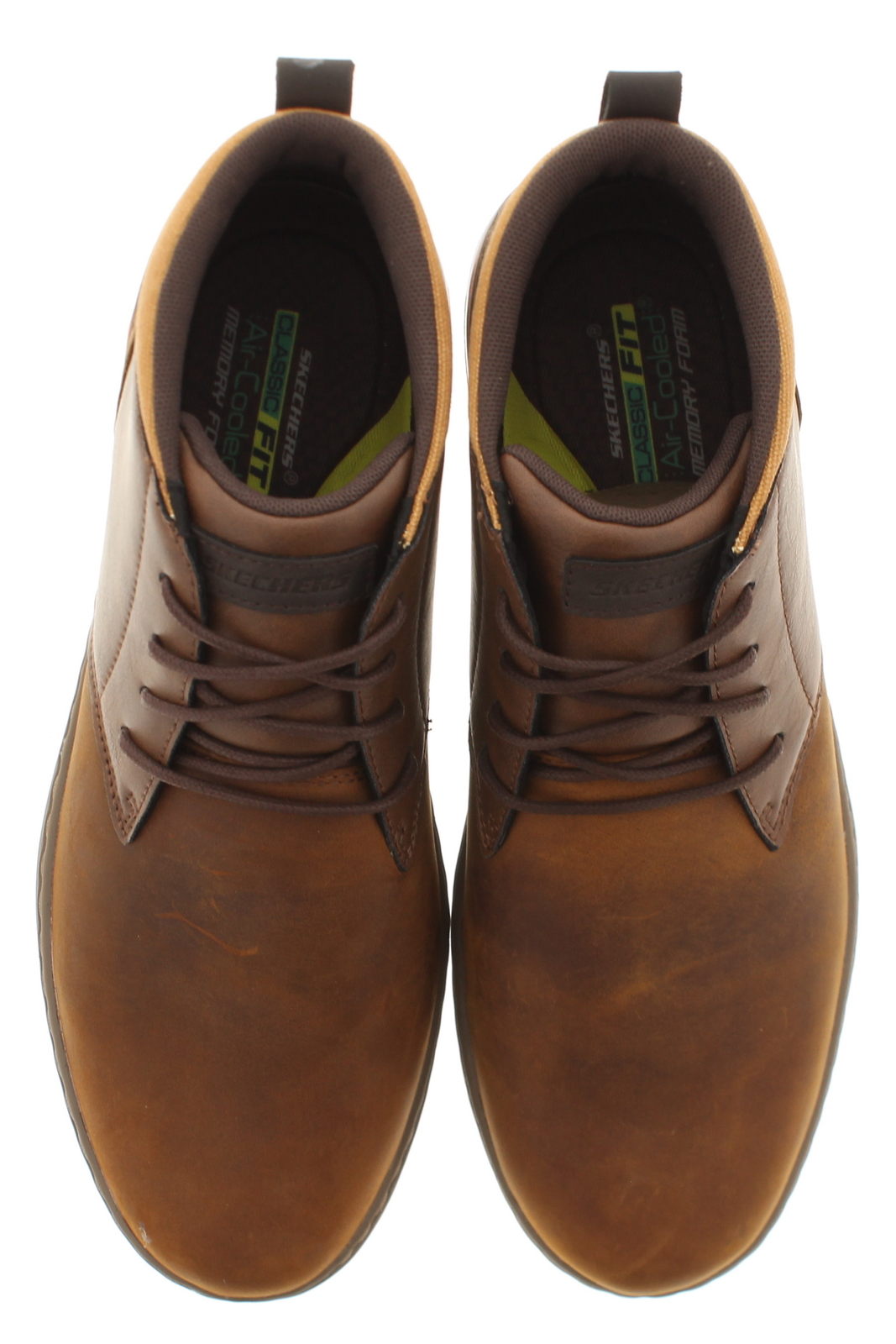 Skechers Mens Smart Boots Evenston Leather Lace Up brown UK Size eBay