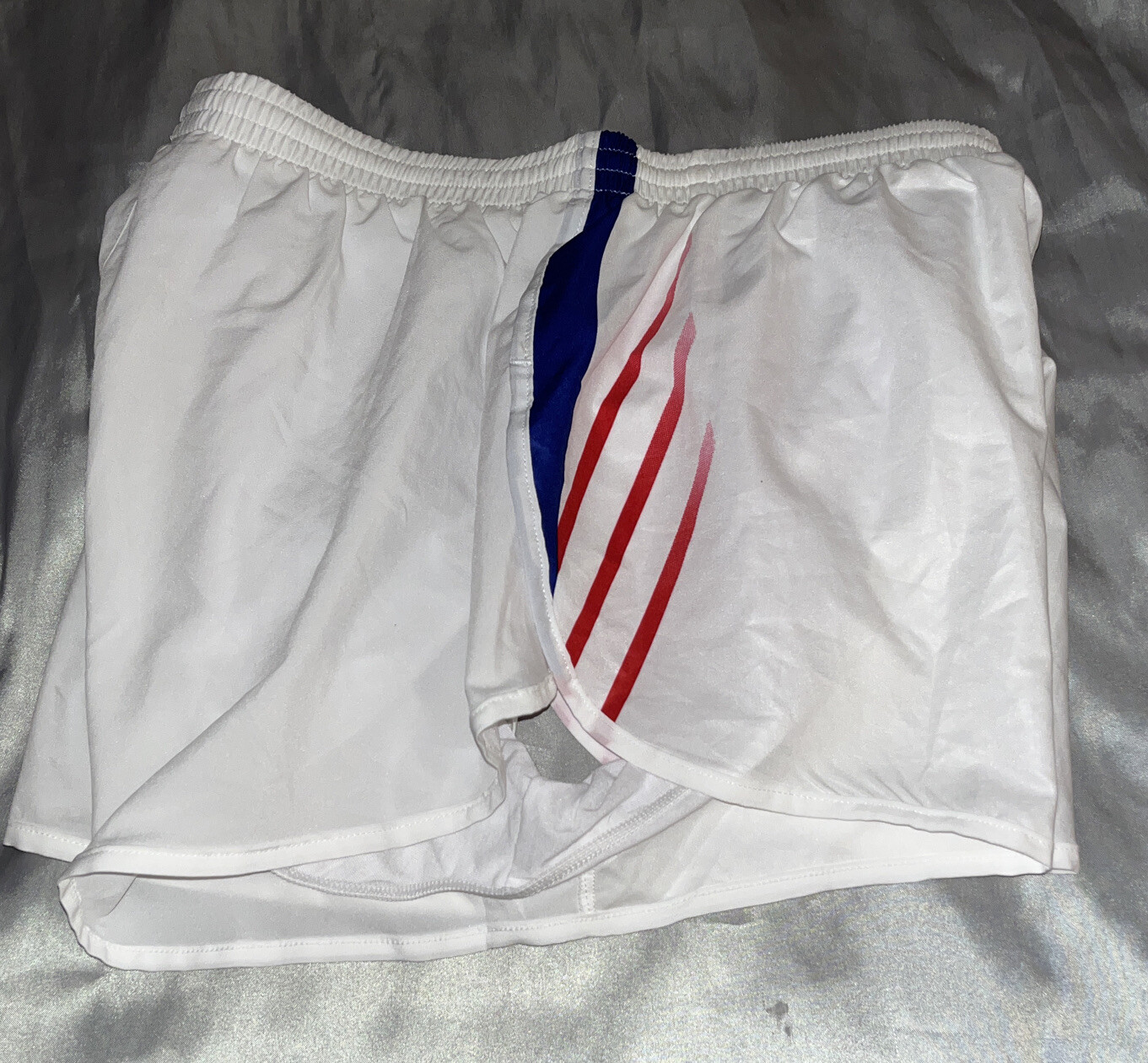🔥 Adidas White Running Soccer Shorts Medium Jersey White Small Track